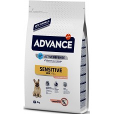 Advance Dog Mini Sensitive Salmon and Rice ЛОСОСЬ корм для собак мини и малых пород 3 кг (921515)